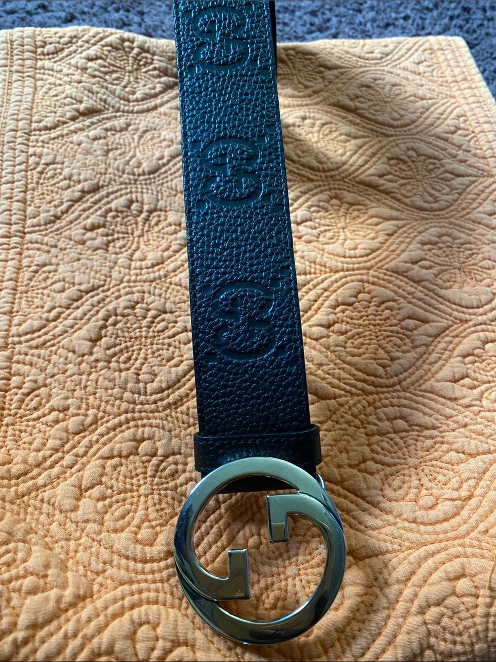 Gucci black leather